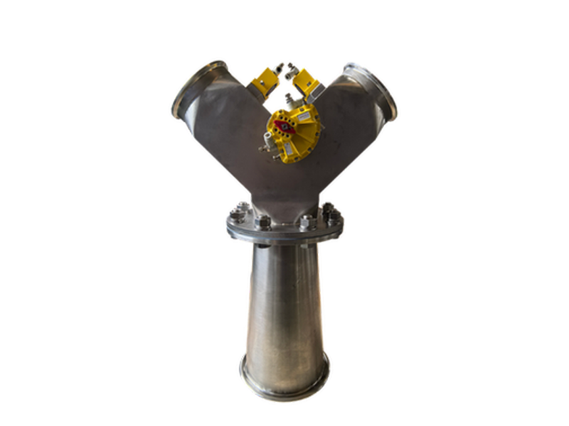 Pneumatic Y-shaped three-way dispensing valve